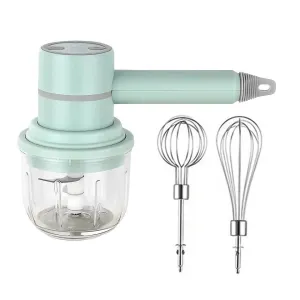 3-in-1 Wireless Egg Beater and Garlic Chopper