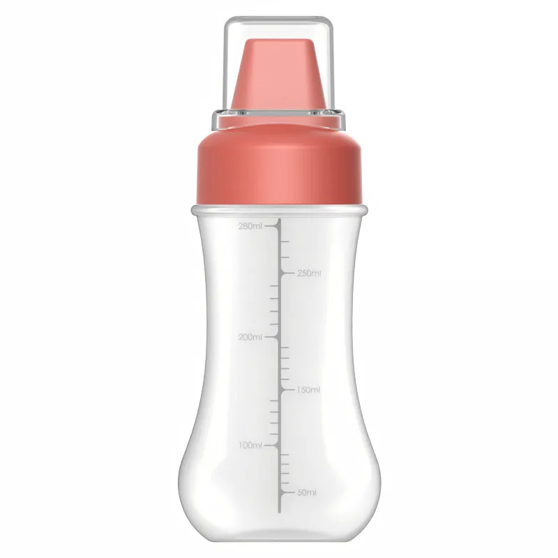 350ML Sauce Squeeze Bottle with 5-Hole Nozzles for Ketchup, Mustard, and Oils