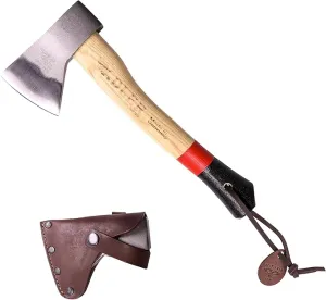 Adler - The Scout, 11.8", German Forged, Compact Hatchet for Camping & Hiking, Anti-Slip Wood Handle