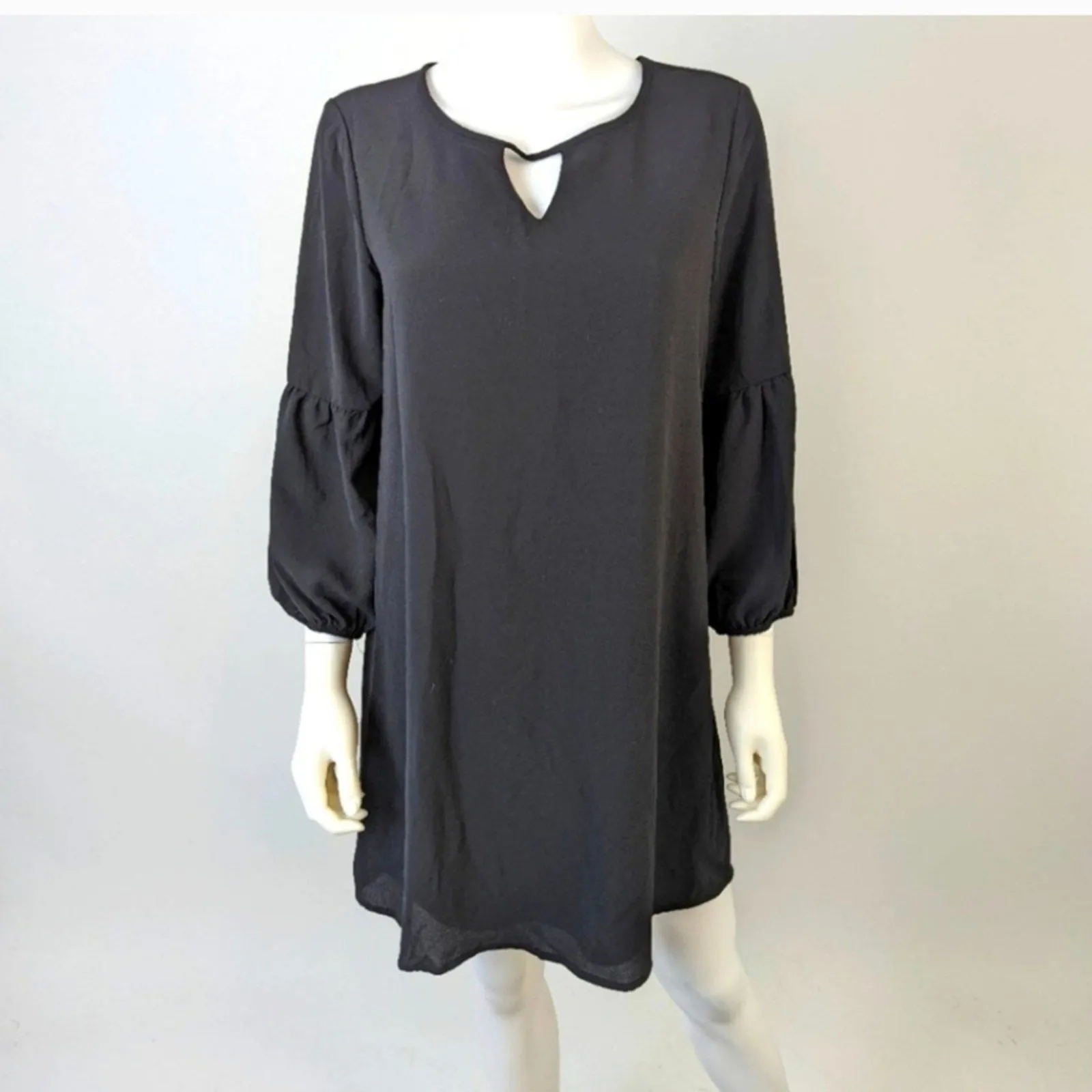 As U Wish Juniors Lantern Sleeve Dress / Medium