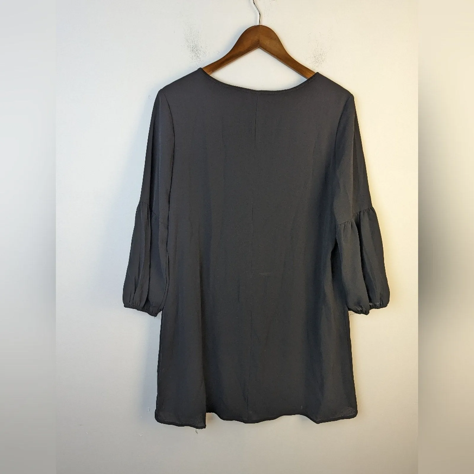 As U Wish Juniors Lantern Sleeve Dress / Medium