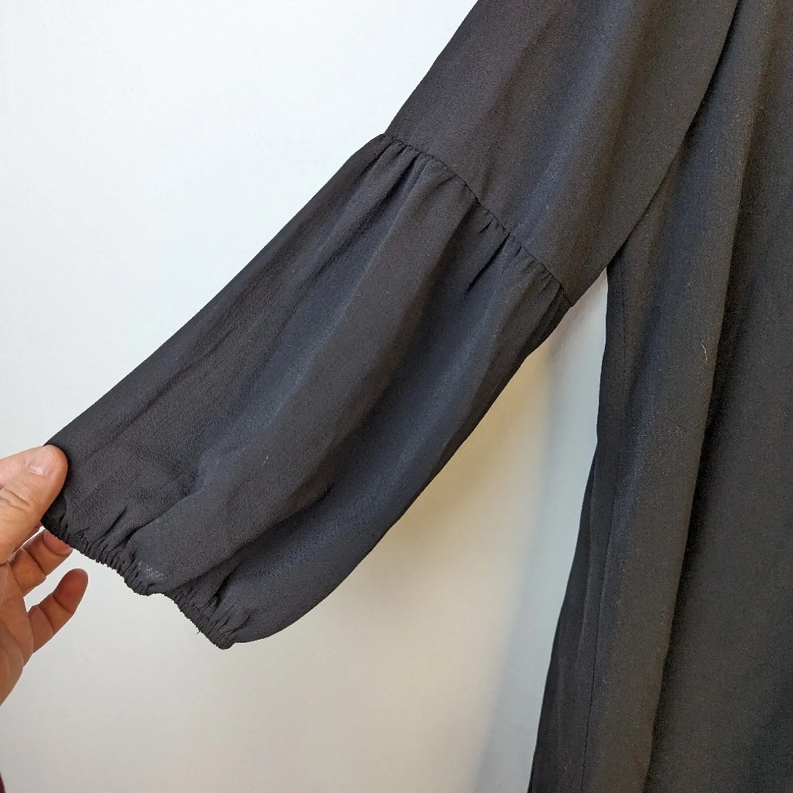 As U Wish Juniors Lantern Sleeve Dress / Medium