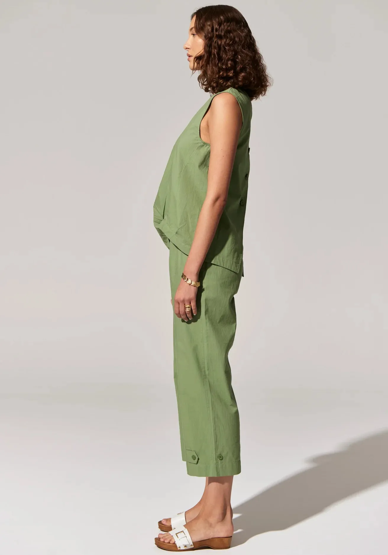 Ava Convertible Pant | Green