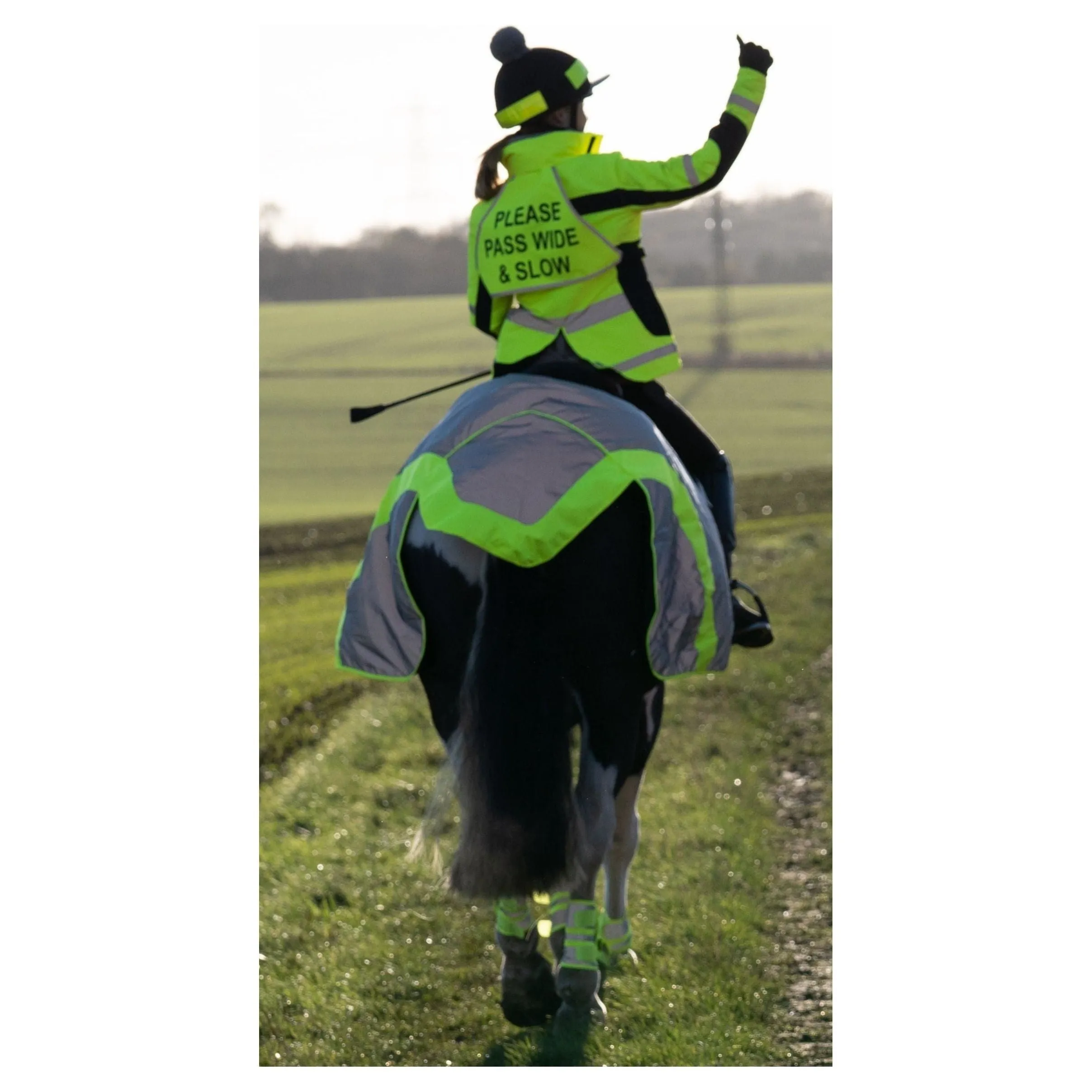 Equisafety Reflective Mercury Horse Exercise Rug - Yellow