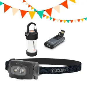 Festival Bundle - ML4 Lantern   HF4R Core Head Torch   K6R 4GB Keyring Torch