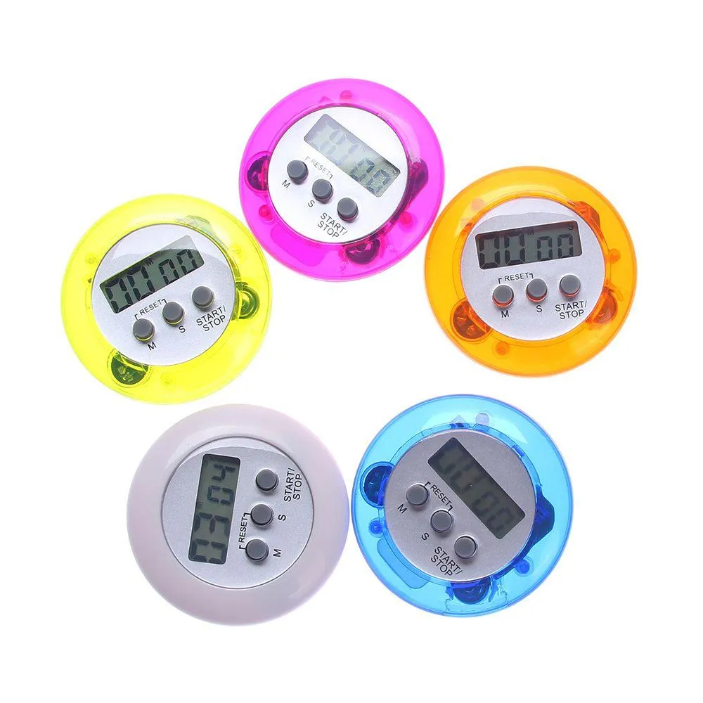 LCD Digital Round Kitchen Timer