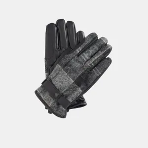 Newbrough Tartan Gloves (Black   Grey)