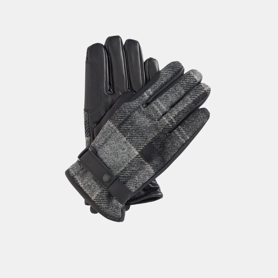Newbrough Tartan Gloves (Black   Grey)