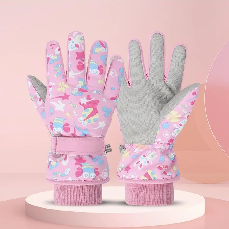 Noel Cartoon Snow Gloves