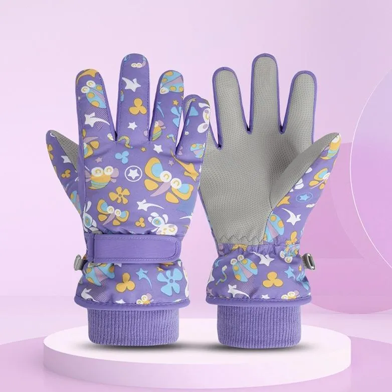 Noel Cartoon Snow Gloves