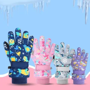 Noel Cartoon Snow Gloves