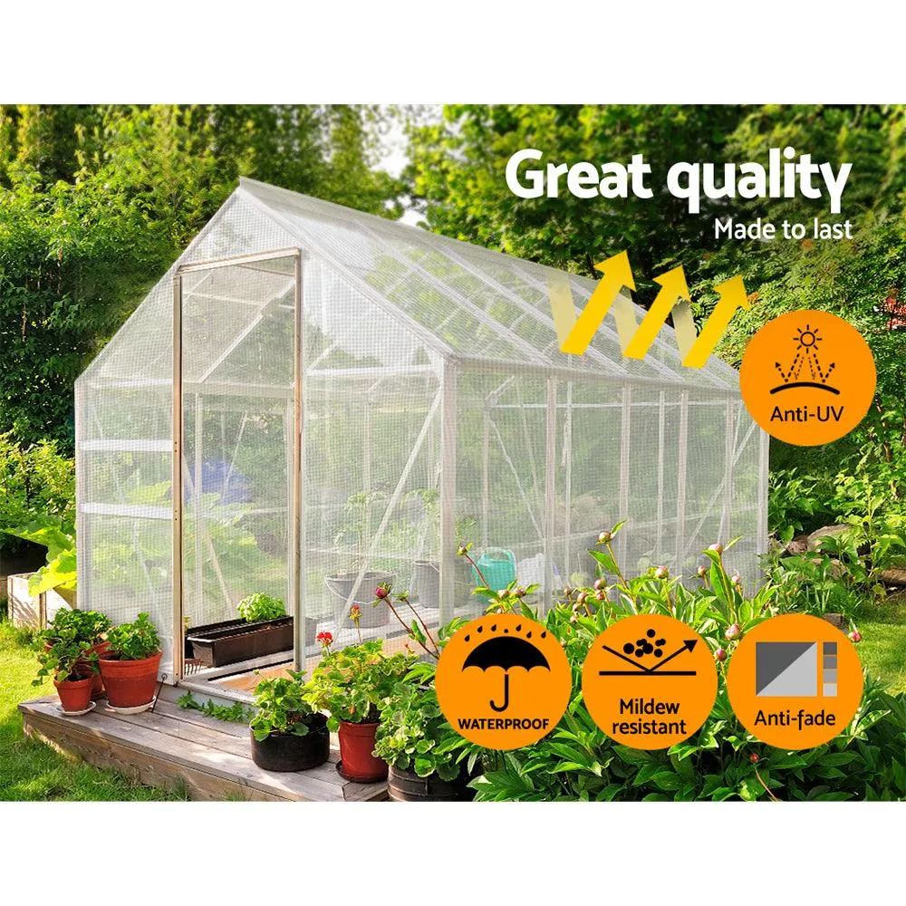 Poly Tarpaulin Heavy Duty Tarp 135gsm Cover - 3M x 4M - Clear