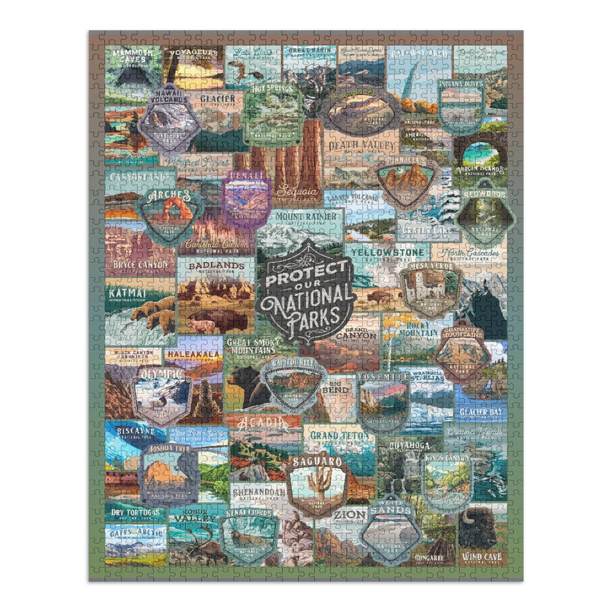 Protect Our National Parks - Collage 1000 Piece Puzzle