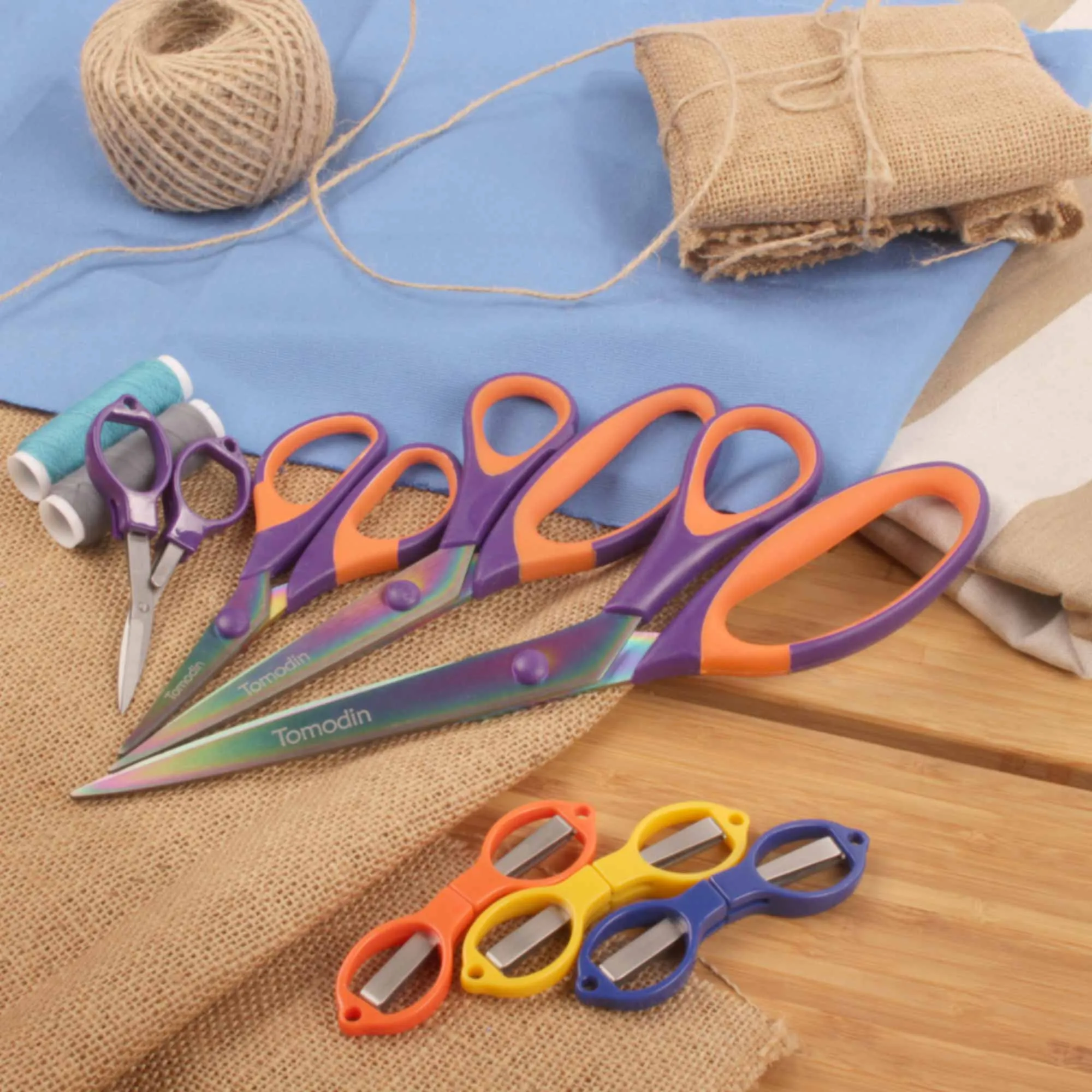 Titanium Softgrip Scissors Sets & Small Folding Travel Scissors
