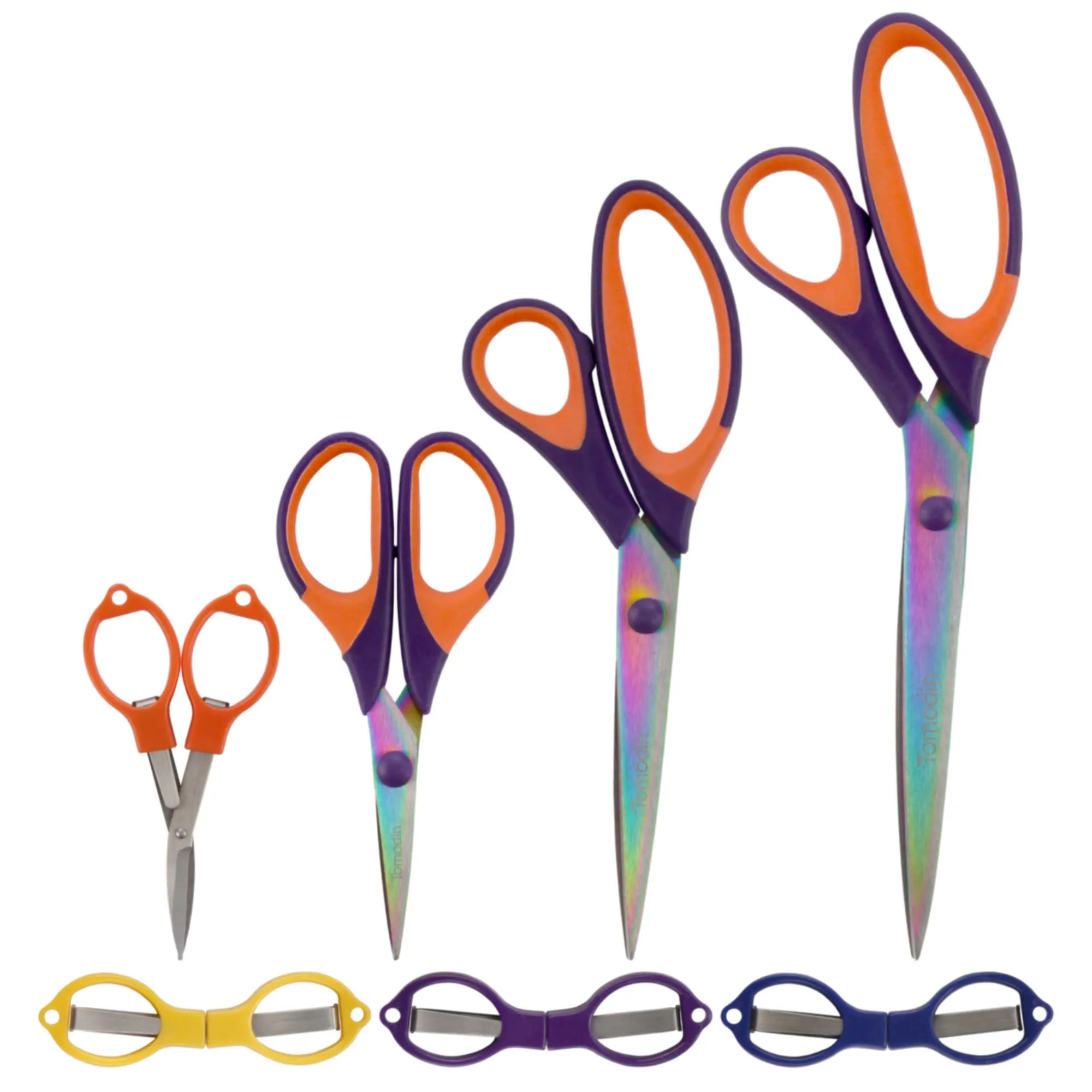 Titanium Softgrip Scissors Sets & Small Folding Travel Scissors